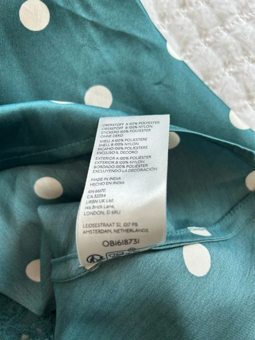 Free People Teal Green Polka Dot Midi Dress